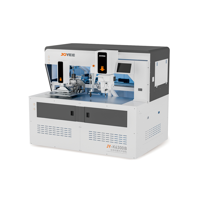 JY-K6300B  MÁQUINA AUTOMÁTICA PARA COLOCACIÓN DE TIRETES (WELTING) EN BOLSILLOS CON SISTEMA DE CORTE LÁSER